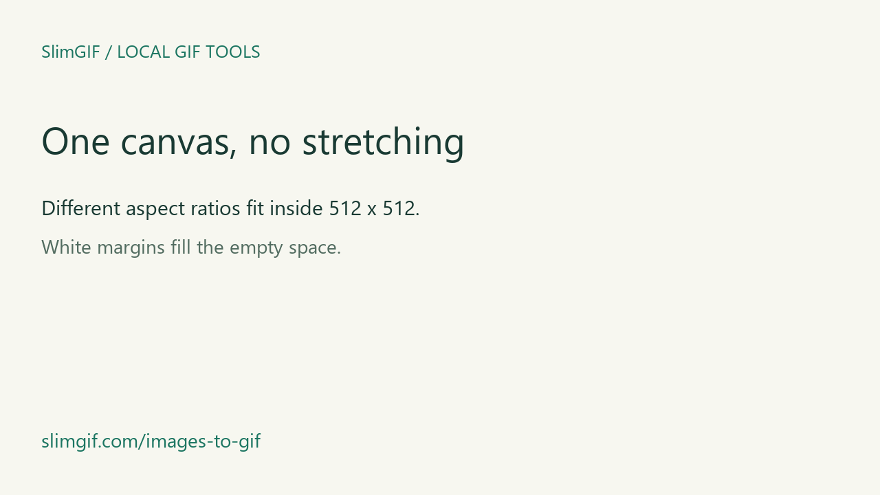 Images fit proportionally inside a shared canvas, with white margins